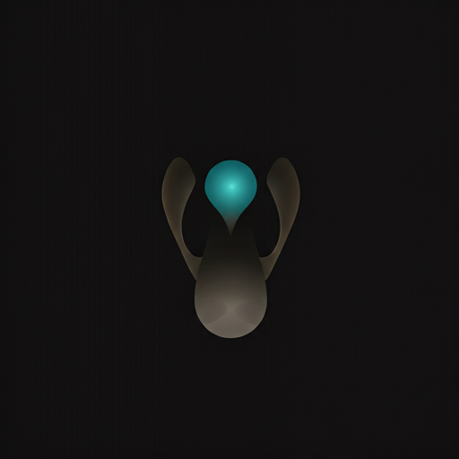 An abstract calm form, representing a clear mind